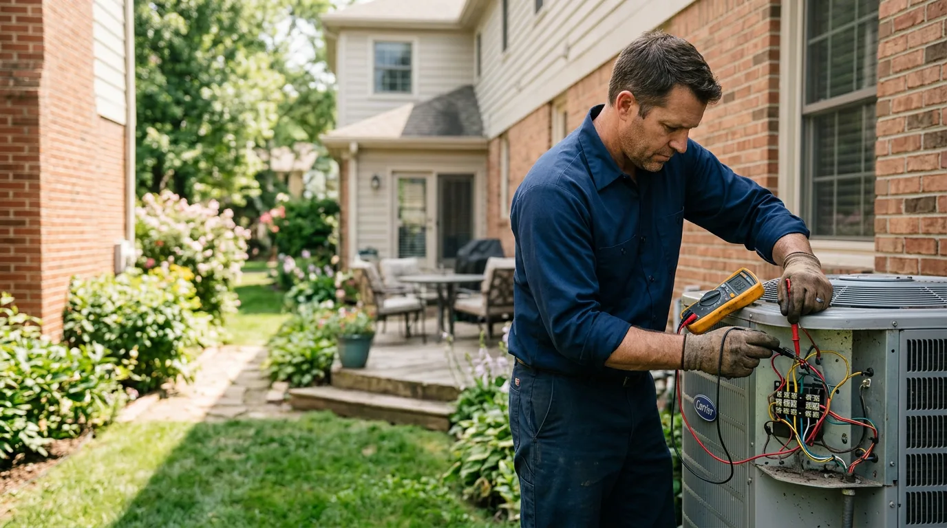HVAC technician working near East Arlington, VT